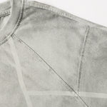 Structured Seams Minimalist Gradient Contemporary Design Tee