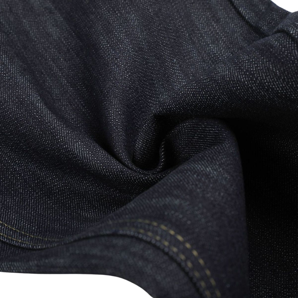 Raw Indigo Wide Leg Jeans with Metal Horsebit Detail