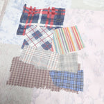 High Street Vintage-Inspired Patchwork Print Wide-Leg Jeans