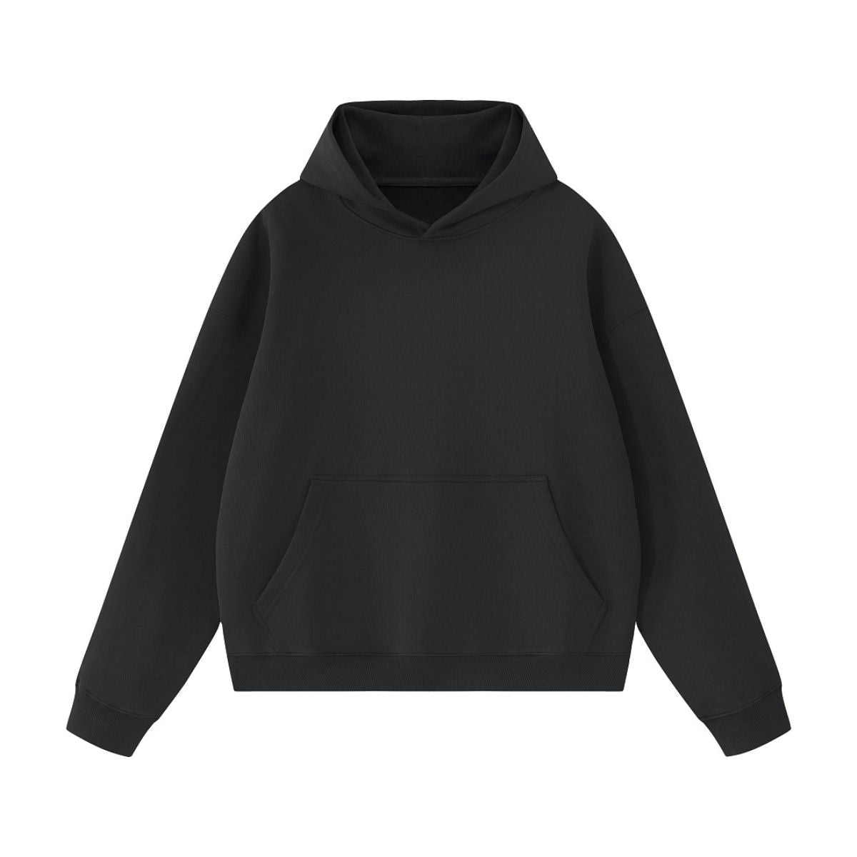 Cotton Structured French Terry Boxy Hoodie