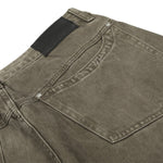 Men's Washed Punk Pleated Loose-Fit Casual Wide-Leg Denim Pants