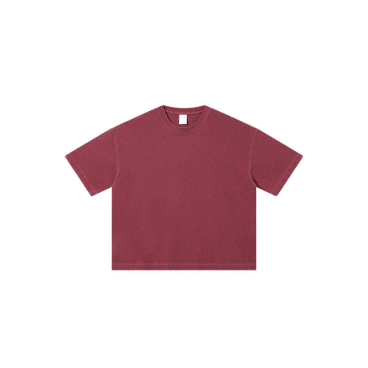 Camiseta destructiva de peso pesado con borde crudo de 10 oz