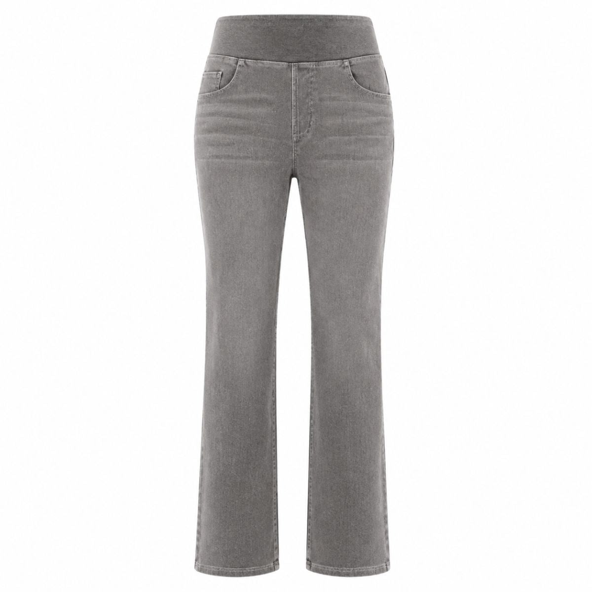 Vintage Washed High Waist Straight Leg Jeans