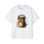 Owl With Headphones Vintage Graphic Tee-INNBLAC Fashion Apparel