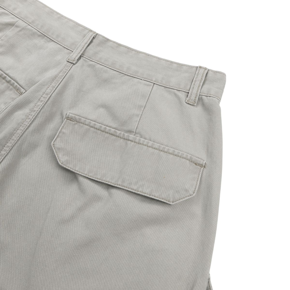 Deconstructed Curved Wide‑Leg Cargo Pants