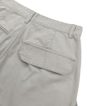 Deconstructed Curved Wide‑Leg Cargo Pants