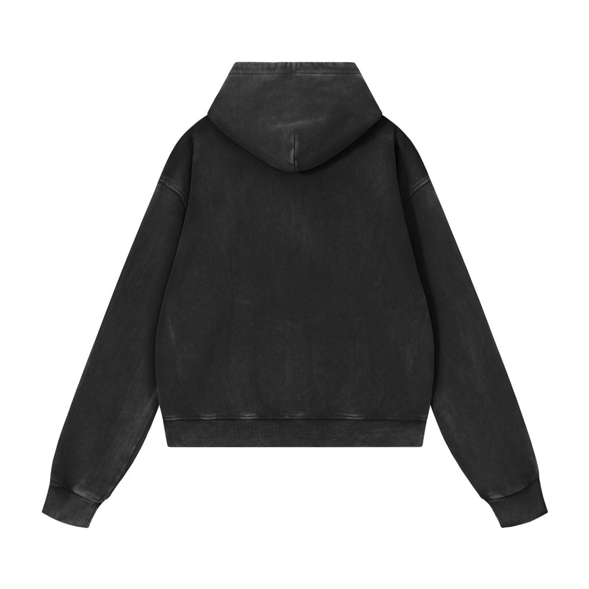 Washed Distressed Loose Casual Hoodie
