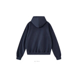 Sudadera con capucha pesada de color sólido
