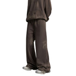 Heavy Paint‑Splatter Worn‑Distressed Straight‑Leg Pants