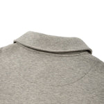 Quiet Luxury Melange Half-Placket Polo Sweatshirt
