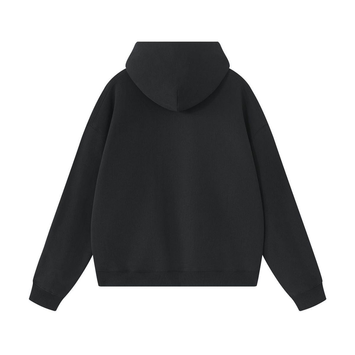 Cotton Structured French Terry Boxy Hoodie