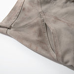 Paint Splatter Detail Wide Leg Jeans Geometric Stitching
