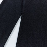 Vintage Washed Leopard Print Relaxed Wide Jeans
