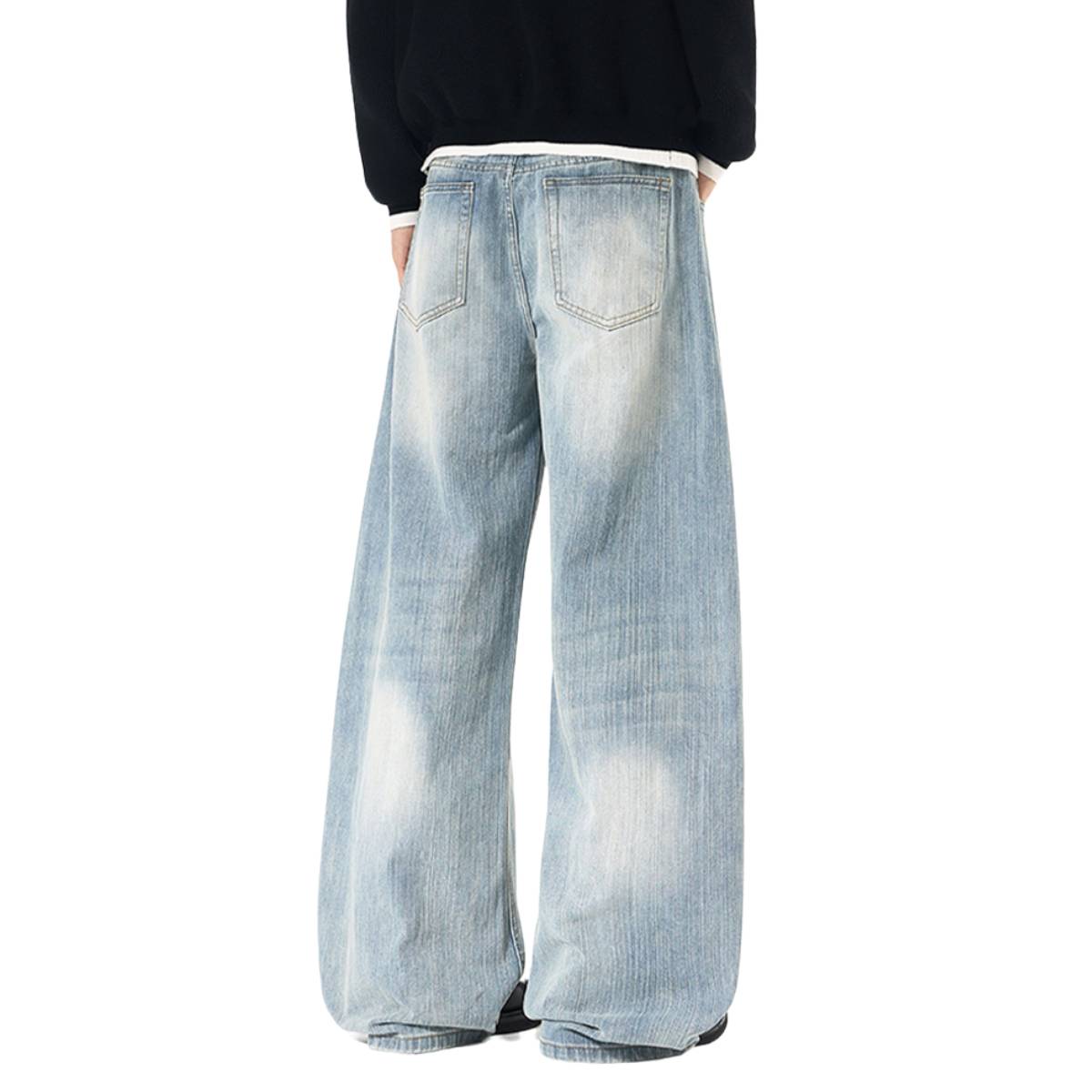 Vintage Fade Sculptural Barrel Leg Denim Jeans