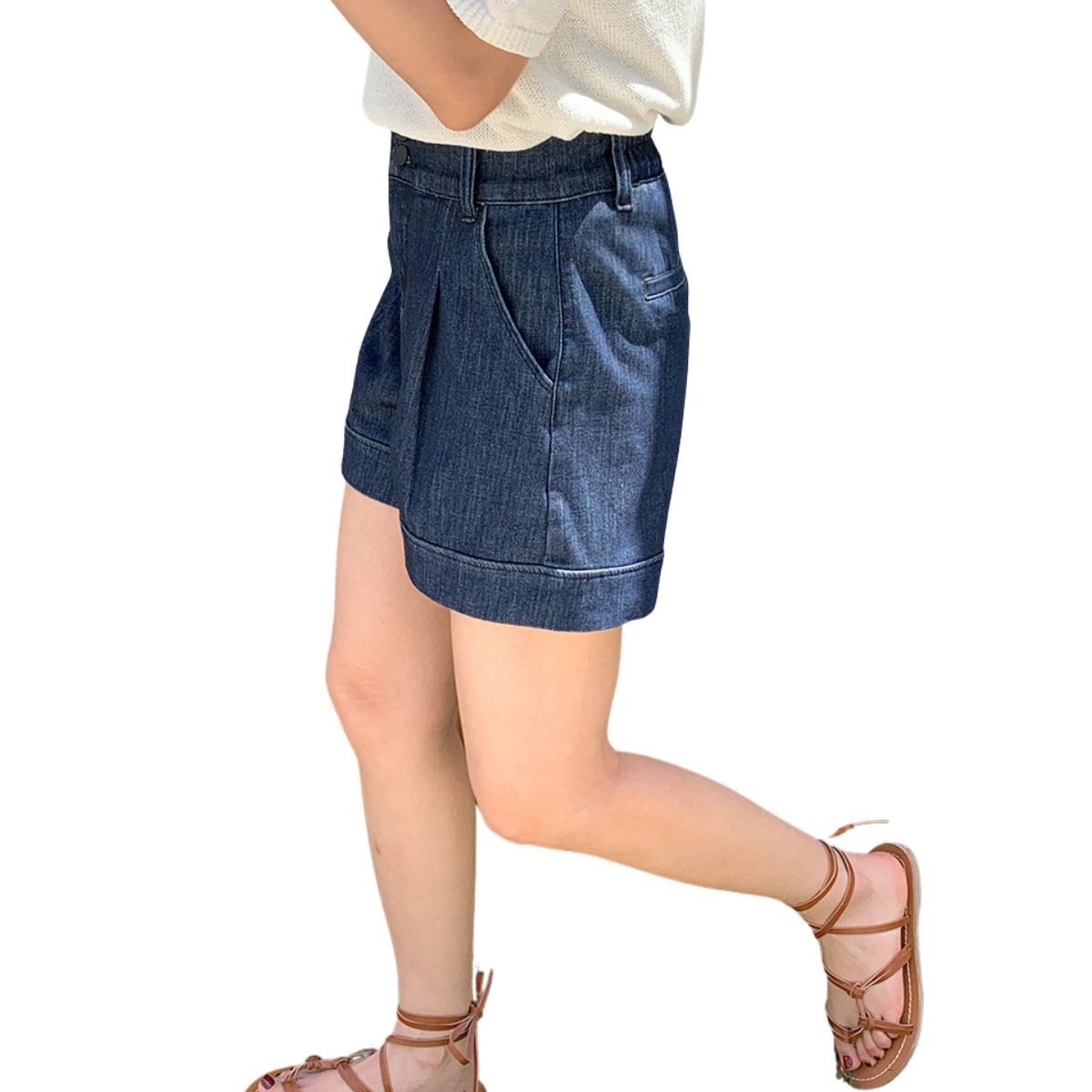 Women's Wide-Leg Denim Walk Shorts