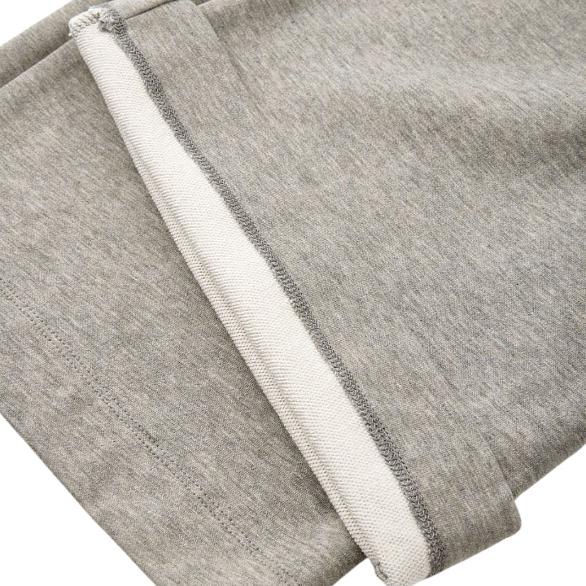 Quiet‑Luxury Old Money Heather Ribbed Waist‑Tapered Trousers