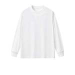 Solid Loose Fit Long-Sleeve Cotton T-Shirt 305gsm