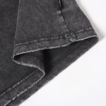 Structural Panels Sleeve Zipper Vintage Washed Short Sleeve Tee