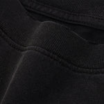 Black Washed Cotton Ripped Boxy Tee 270gsm