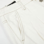 High Waist Wide Leg Button Fly Denim Pants