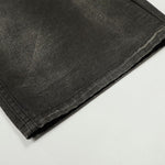 Premium High Street Washed Whisker Loose Straight Jeans