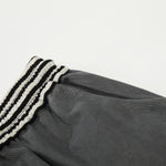 Casual Wide Leg Cargo Pants Striped Elastic Waistband