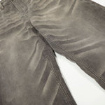 Faded Grey Vintage Wash Wide-Leg Jeans