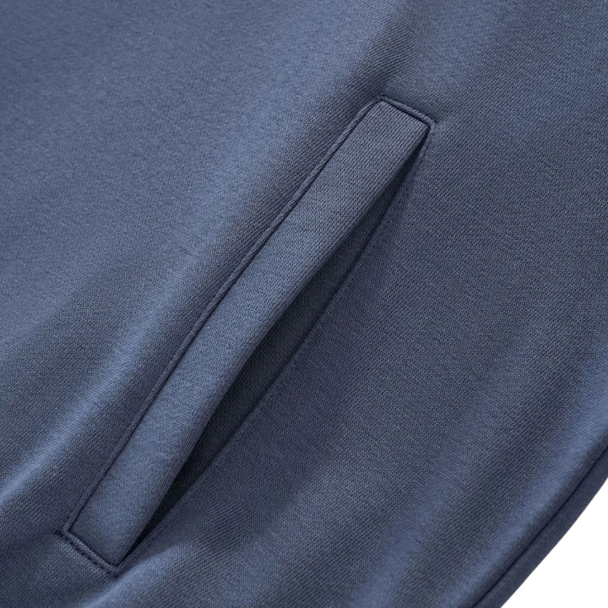 Boxy Streetwear Straight‑Sleeve French Terry Hoodie