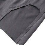 Pantalones cortos deportivos con bordes sin rematar y lavados a la piedra