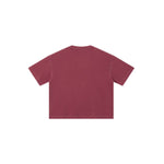 Camiseta destructiva de peso pesado con borde crudo de 10 oz