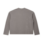 260G Waffle Knit Boxy Long Sleeve Tee