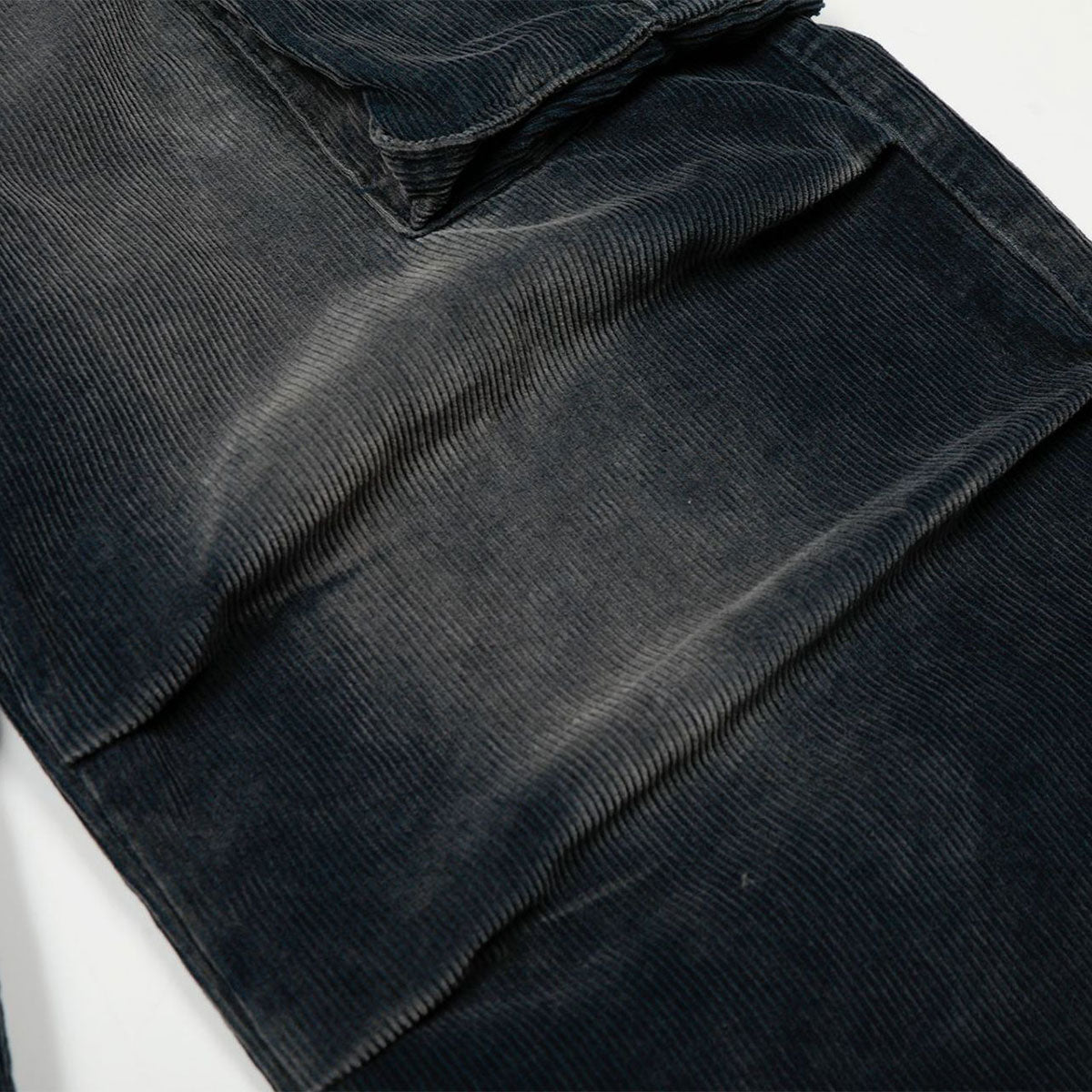 High Waisted Wide Leg Corduroy Cargo Pants