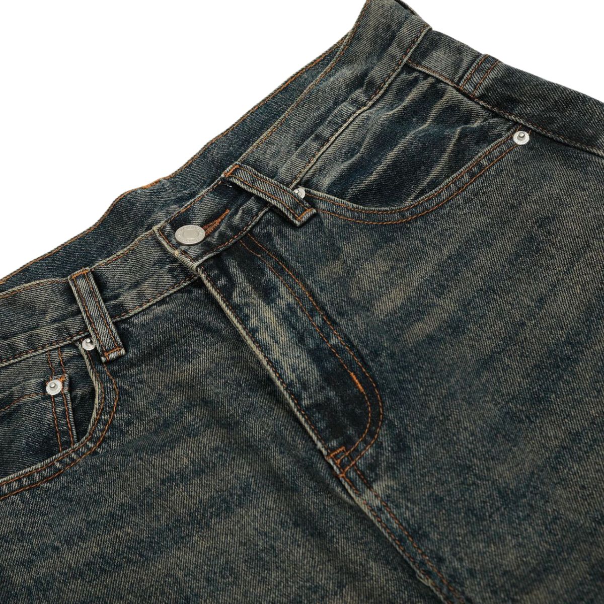 Smoke Rise Relaxed Fit Dirty Wash Ripped Jeans