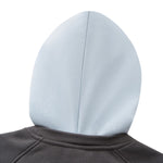 Color‑Blocked Fleece Lined Raglan Retro Loose Hoodie