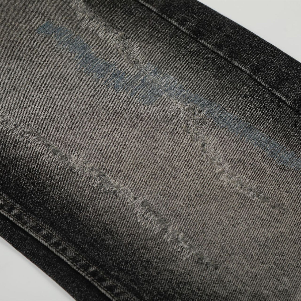 Whisker Fade Distressed High Street Loose Jeans