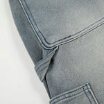 Light Blue Vintage Washed Wide Leg Jeans