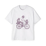 Racoon Ride Bicycle With Child Graphic Tee-INNBLAC Fashion Apparel