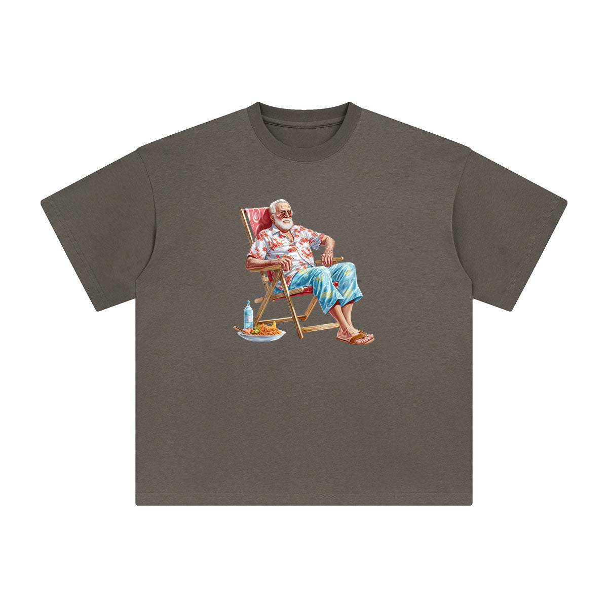 Grandpa Sleeping Graphic Tee-INNBLAC Fashion Apparel