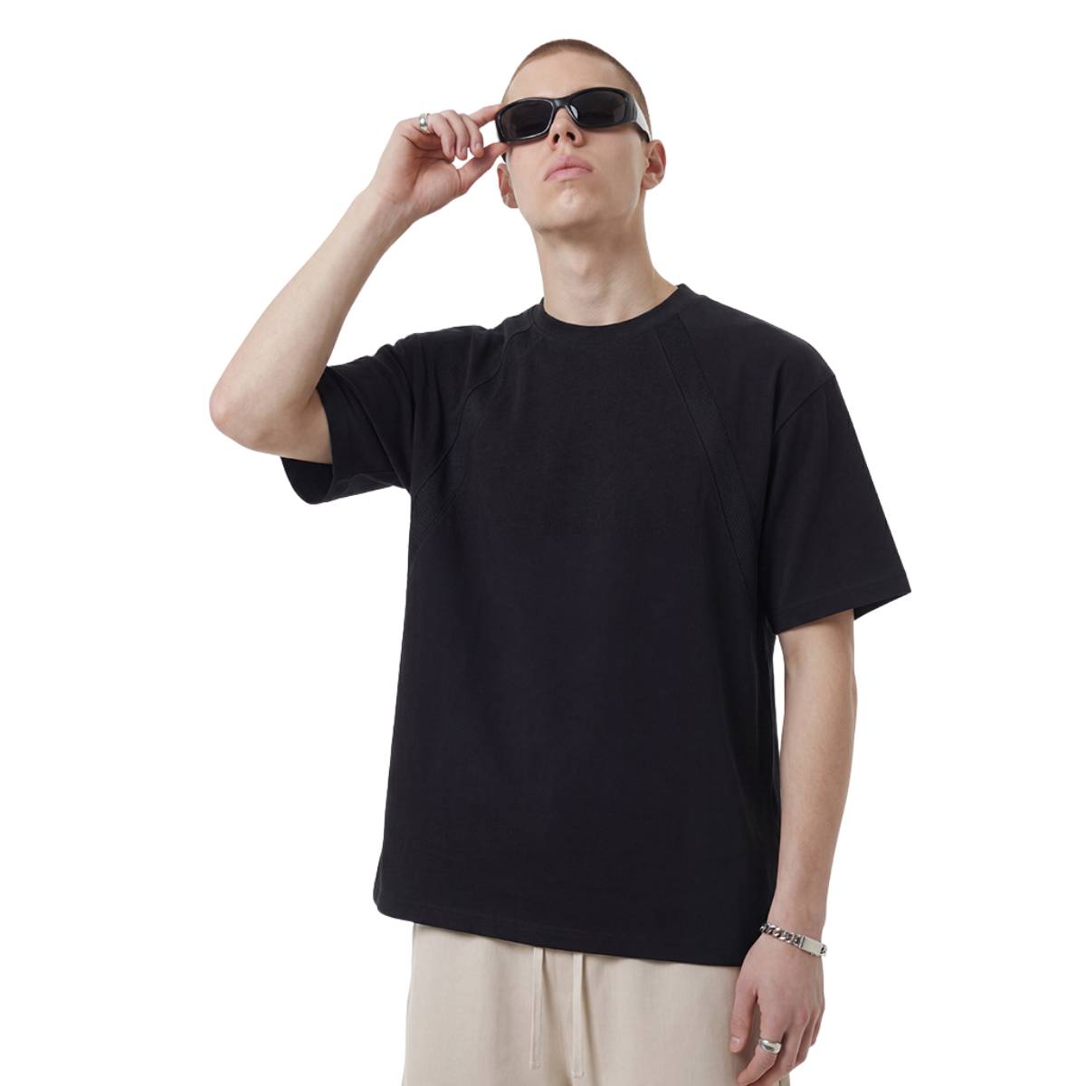 Camiseta desteñida con lavado a la piedra de 7.5 oz