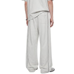 Colorblock Seam Detail Curved Leg Pants