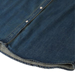 Vestido midi vaquero sin mangas con botones y aberturas en la parte delantera