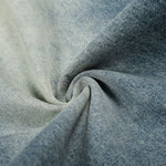 Distressed Wide Leg Gold Closure Denim