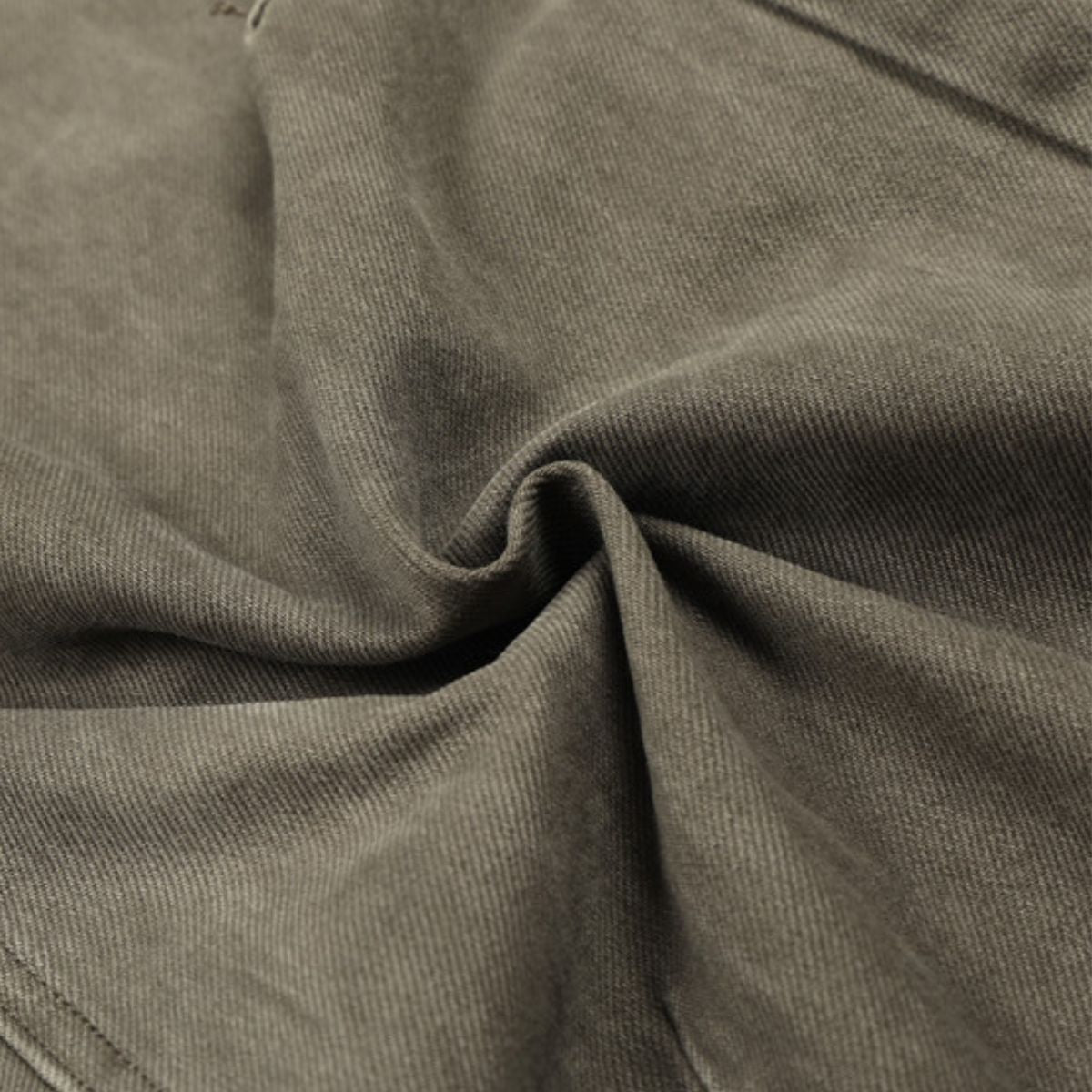 Men's Washed Punk Pleated Loose-Fit Casual Wide-Leg Denim Pants