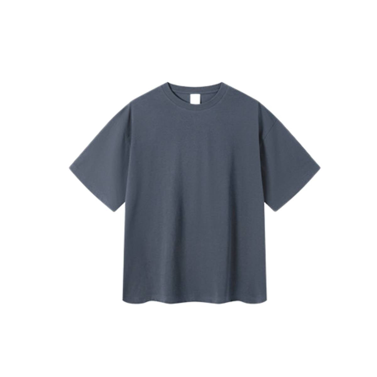 Camiseta destructiva de peso pesado con borde crudo de 10 oz