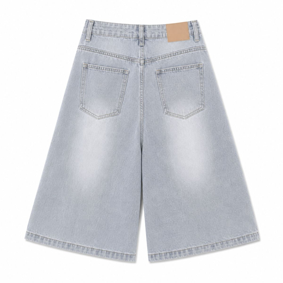 Bermudas con lavado vintage y salpicaduras de tinta