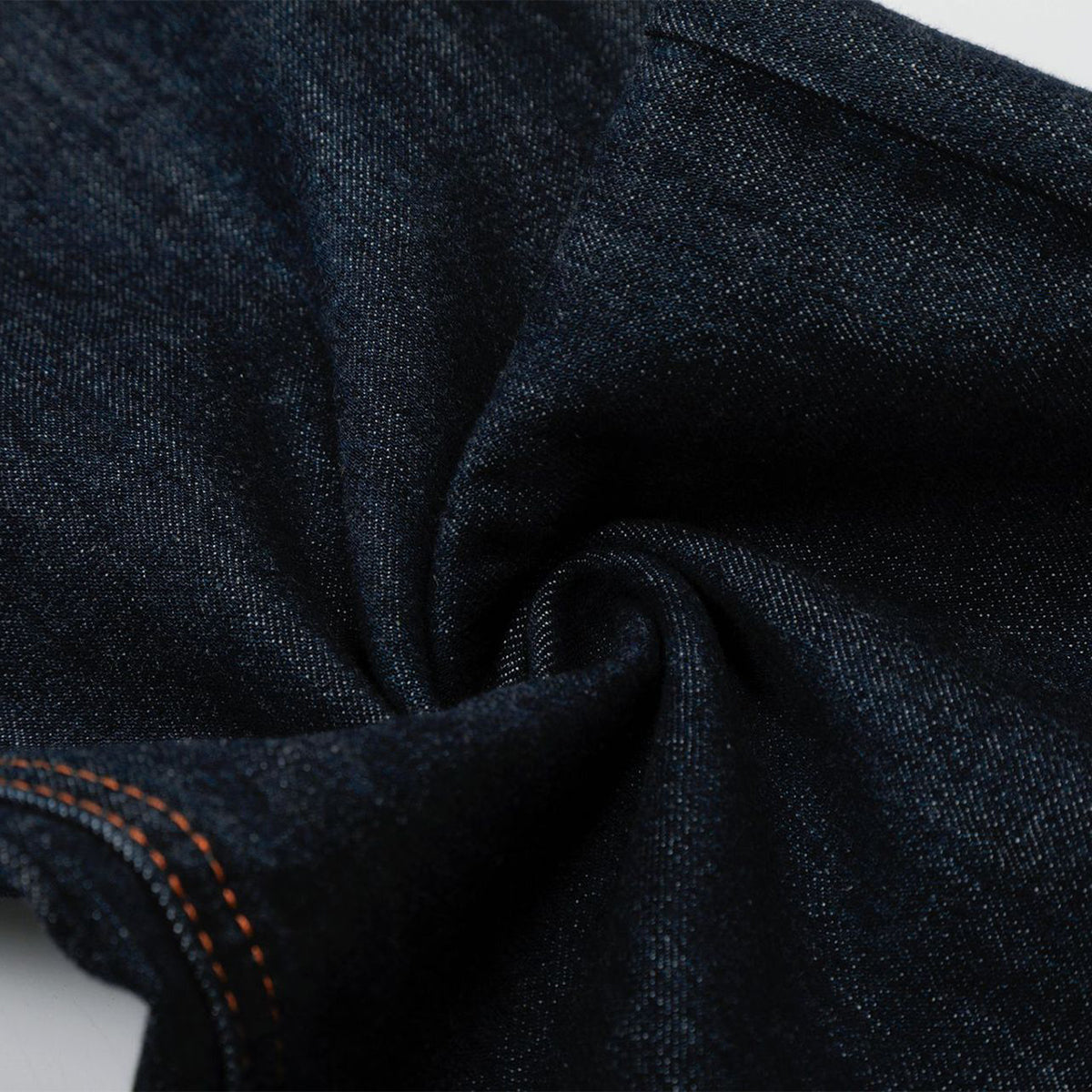 Patchwork Curved Wide-Leg Raw Denim Premium Jeans