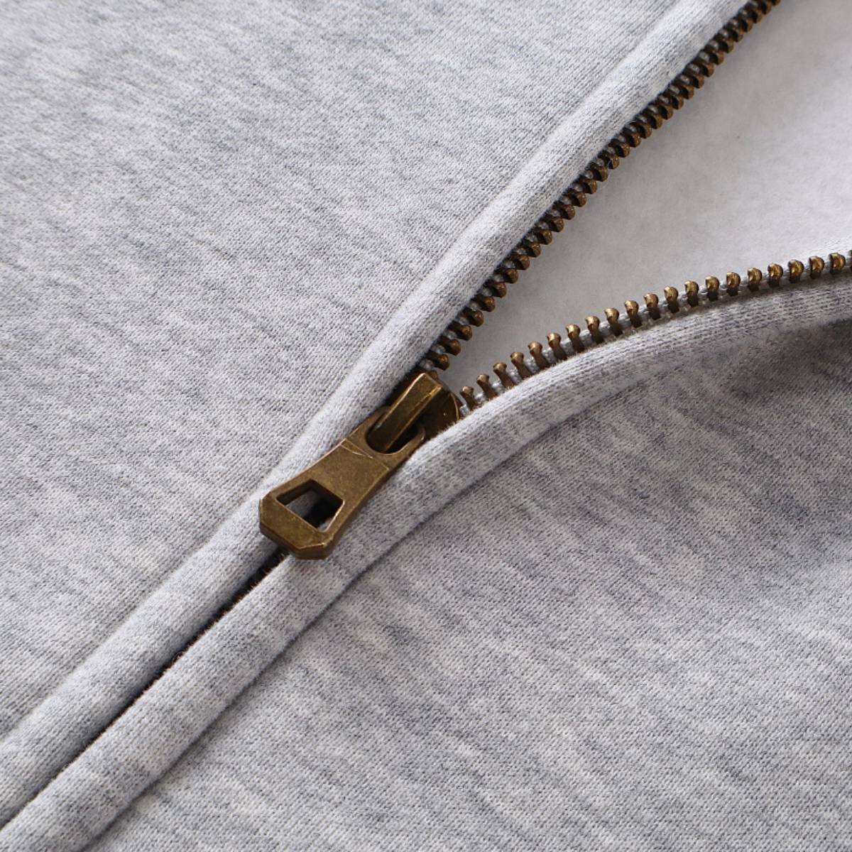 Sudadera con capucha y cremallera lavada de doble cursor