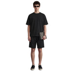 Vintage Wash Relaxed Linen-Cotton Blend Short Sleeve T-Shirt