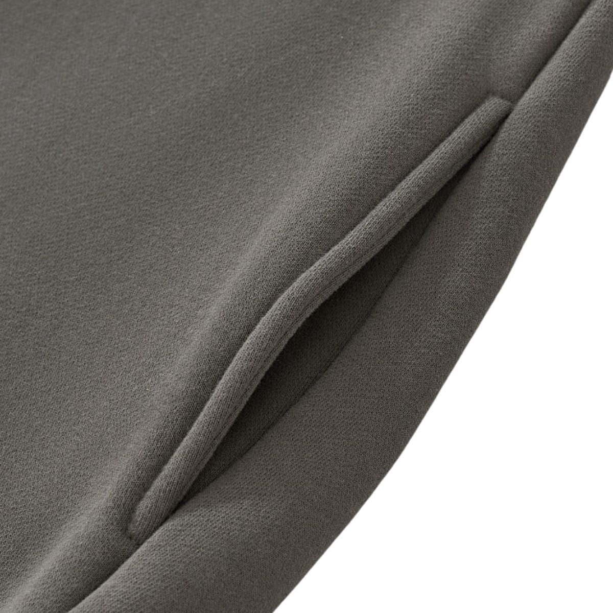 Boxy Contrast Webbing High Neck Face‑Cover Hoodie