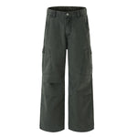 Cargo Wide Leg Stretch Waist Office Commuter Pants